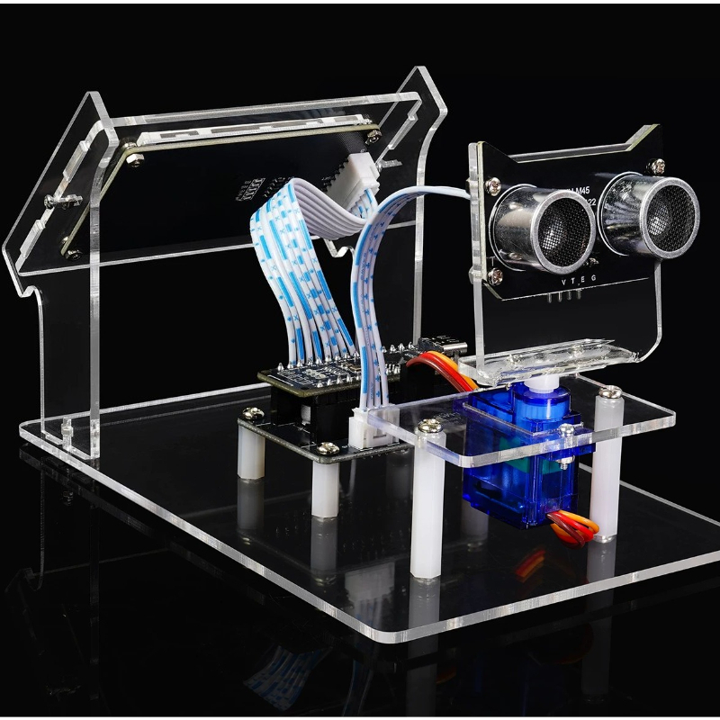 Diy Analog Electronics - Kit Pemindai Radar Ultrasonik Analog untuk