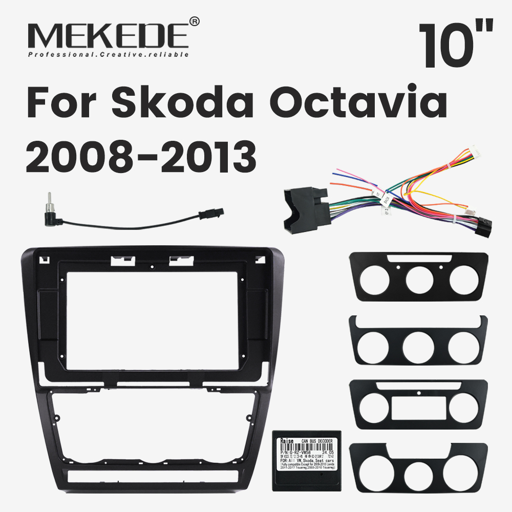 Diy Electronics Radio - MEKEDE Untuk Skoda Octavia 2008-2013 Kit