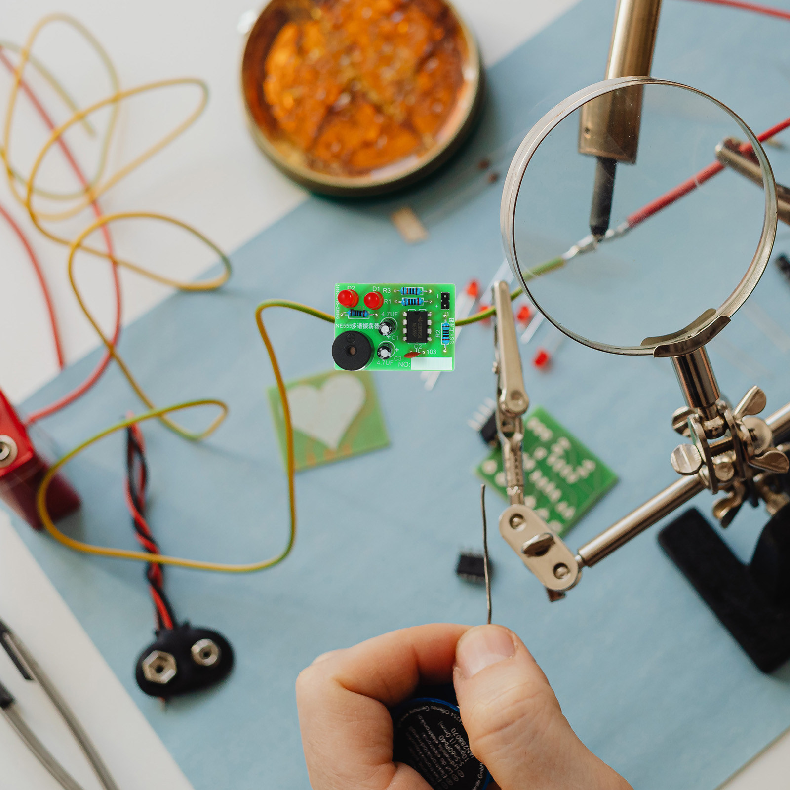 Diy Electronics Circuits - 5Set Kit Pelatihan Penyolderan Papan Latihan