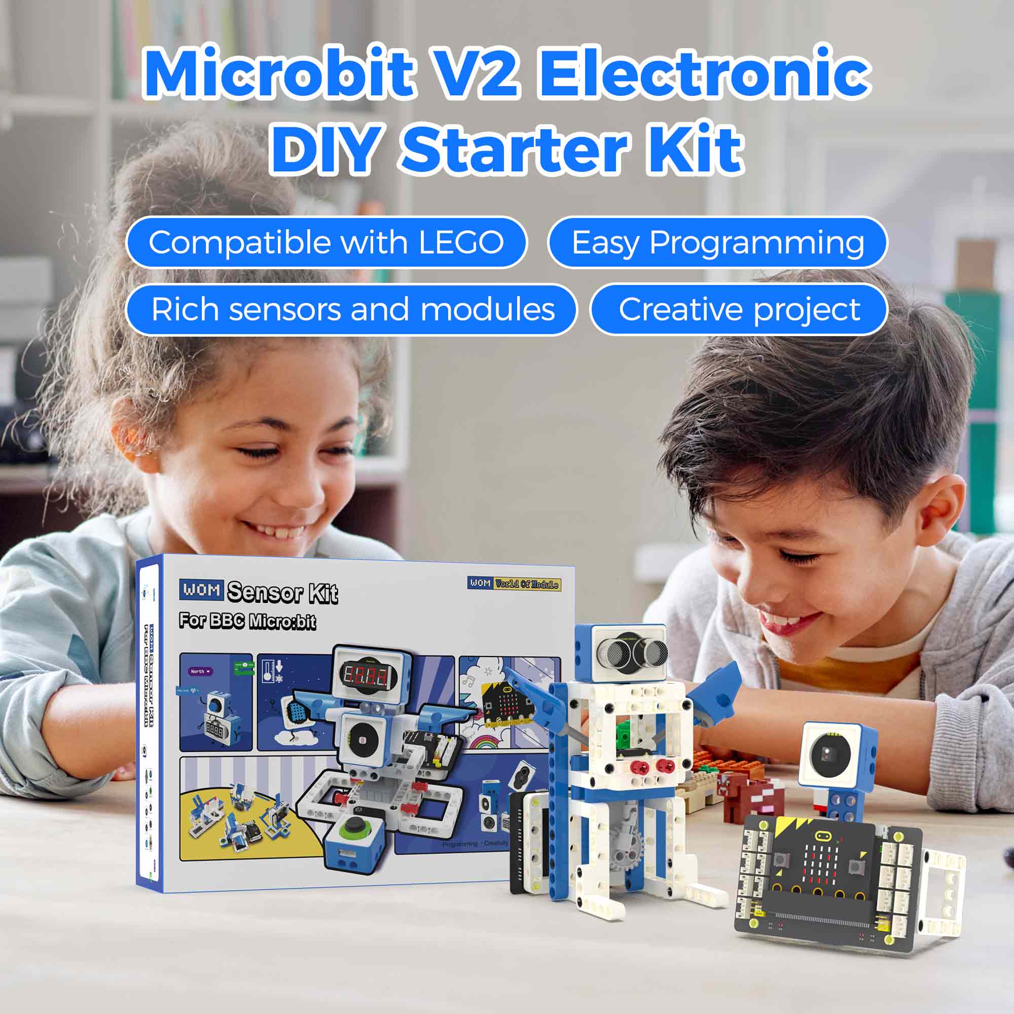Diy Electronics Projects For Kids - Kit Mobil Robot Pintar BBC Microbit