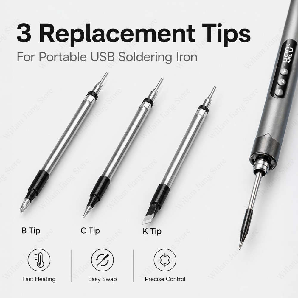 Flux Pen Electronics - 1/3 Buah Ujung Pengganti Besi Solder