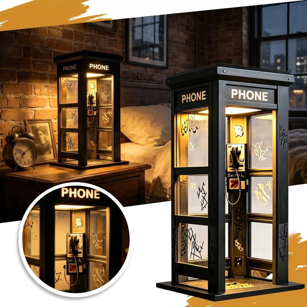 Diy Lamp Electronics - Lampu Meja Telepon Retro Graffiti Mini