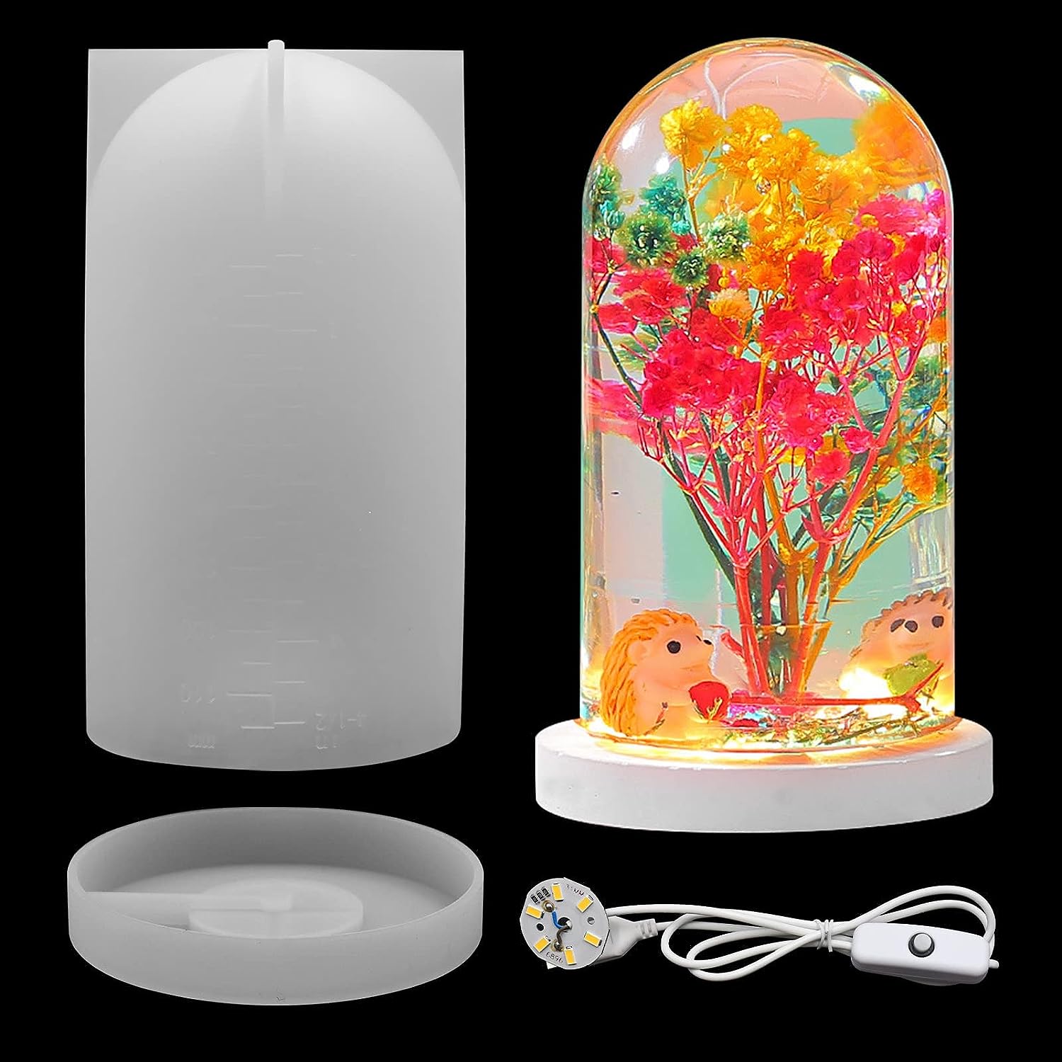 Diy Lamp Electronics - DIY kristal epoksi Resin cetakan Led