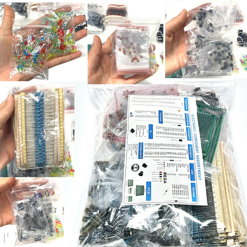 Capacitor Kit Assortment - 1818PCS DIY komponen elektronik Kit bermacam