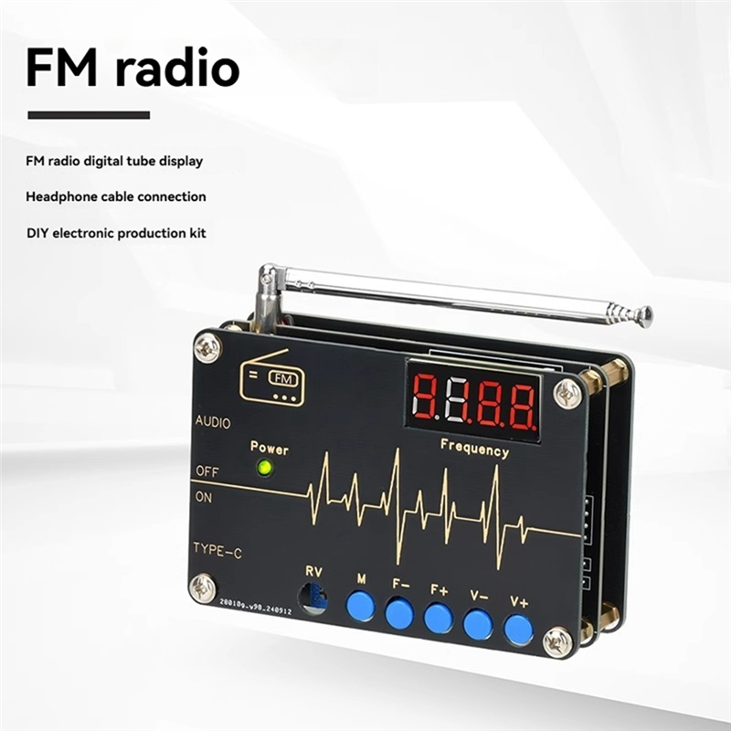 Diy Electronics Youtube - A73E-RDA5807M Kit DIY Radio FM 87-108Mhz