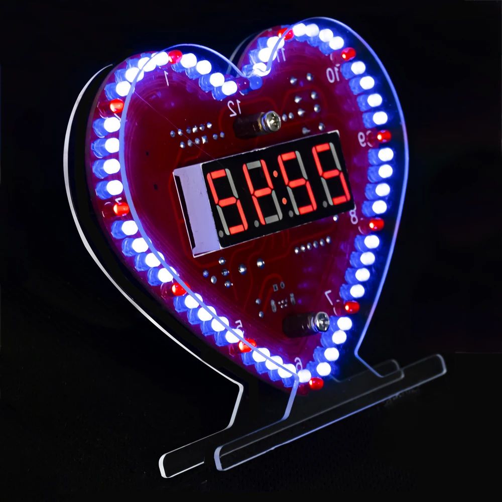 Diy Electronics Youtube - Kit Elektronik DIY Jam LED Berbentuk
