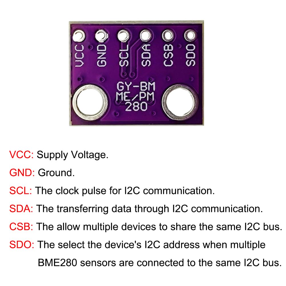 Bme280 Humidity Sensor - GY-BME280-3.3 Sensor Altimeter Presisi Tinggi Tekanan