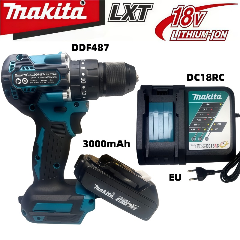 Makita Drill Ddf484 - Makita DDF487 10mm Brushless 18V 3.0Ah