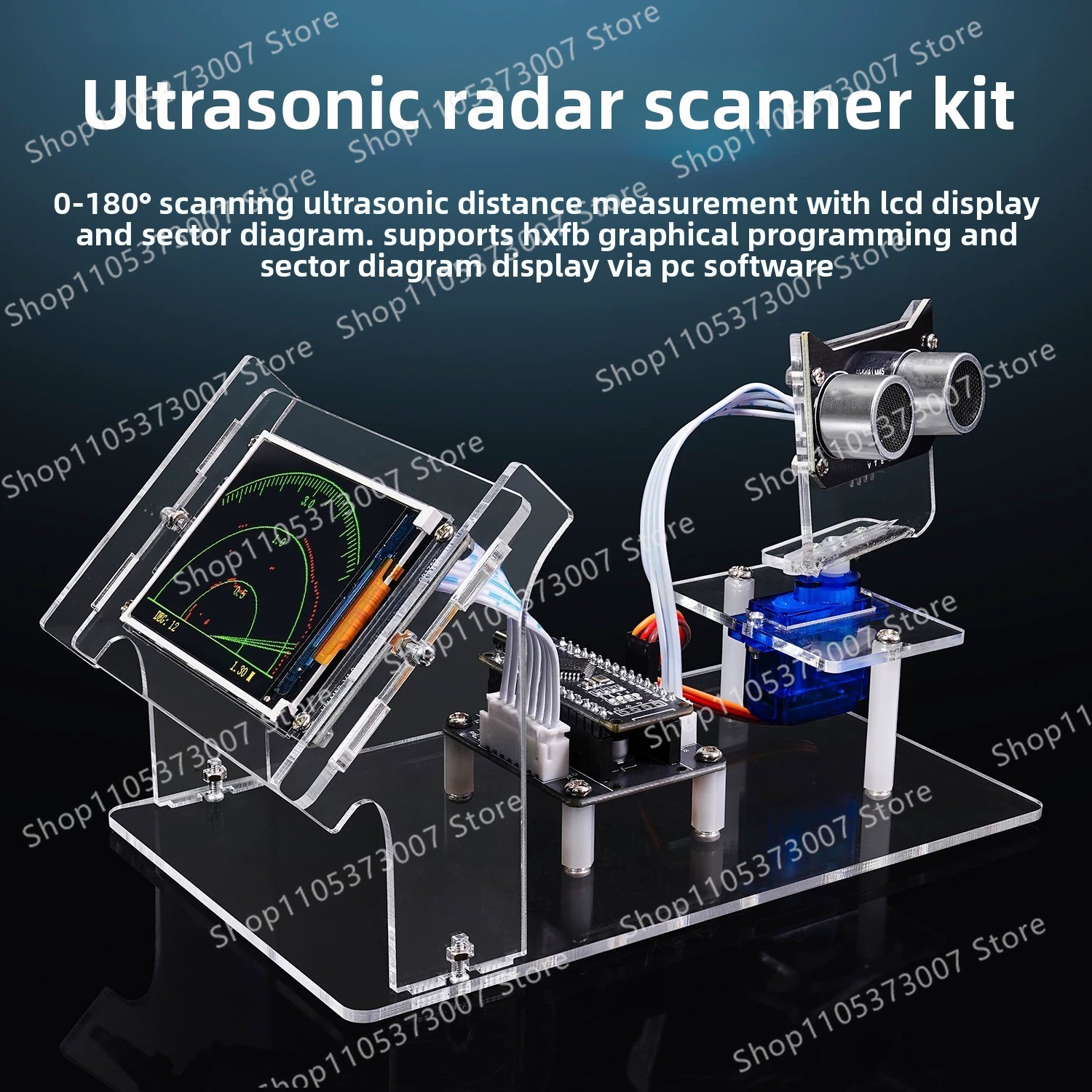 Kit Pemindai Radar Ultrasonik  - Diy Analog Electronics ulasan dan harga