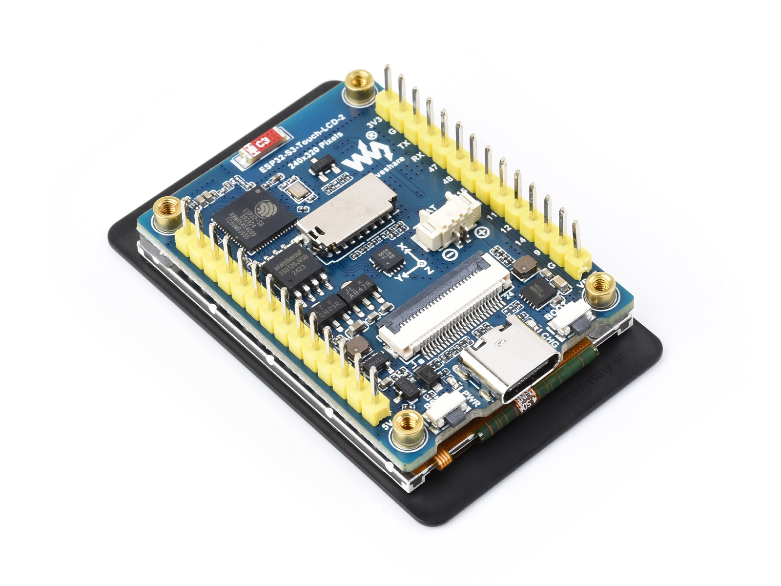 Waveshare ESP32-S3 2 inci papa - Diy Electronics Kits ulasan dan harga
