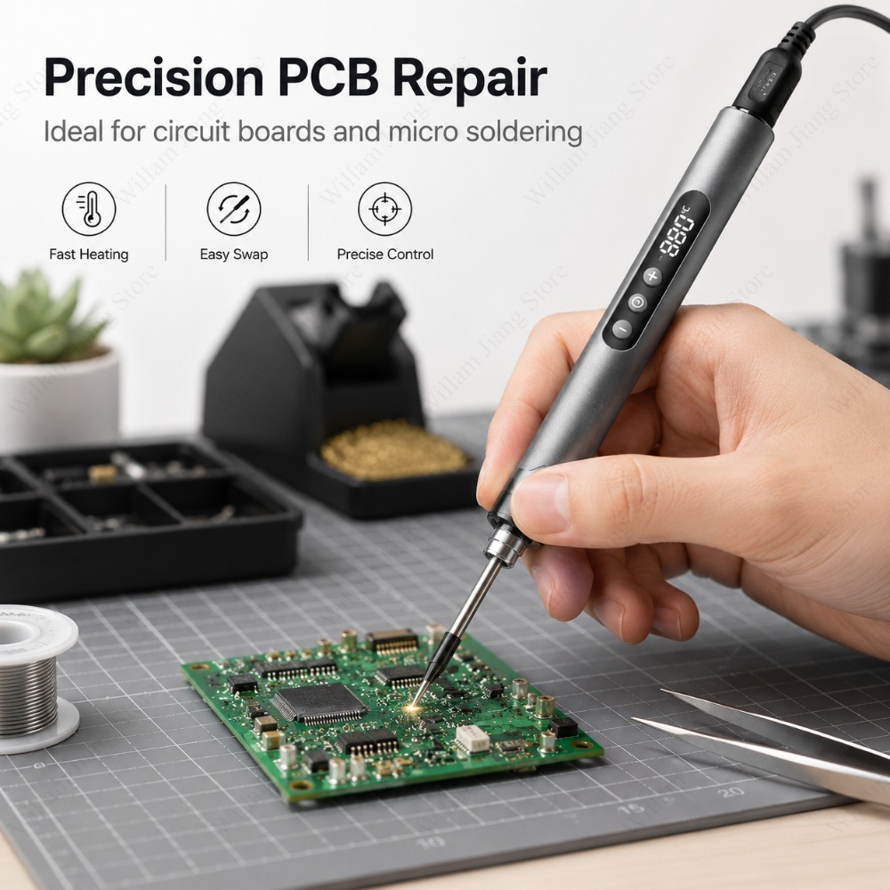 1/3 Buah Ujung Pengganti Besi  - Flux Pen Electronics ulasan dan harga