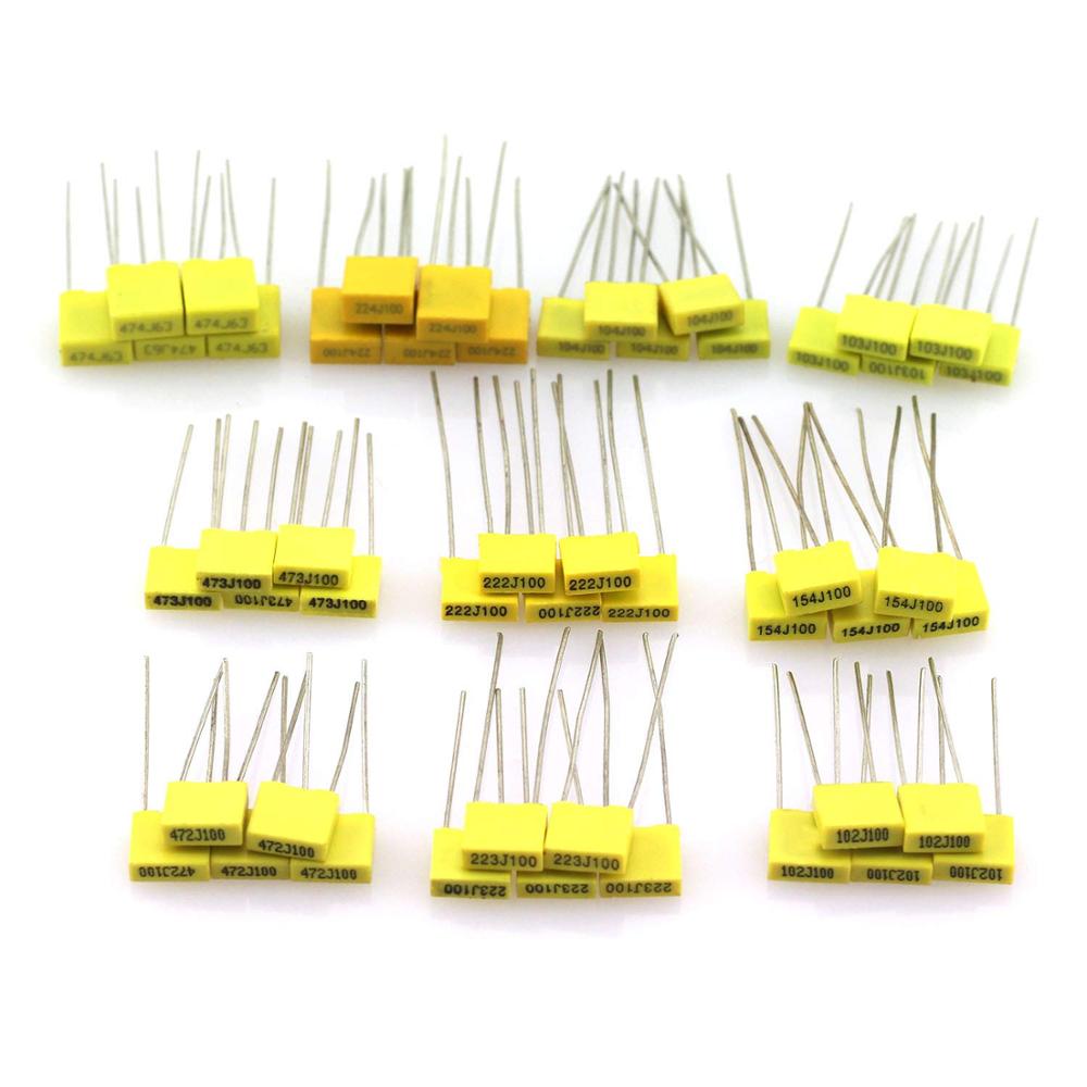 50 Buah/Lot 10 Nilai Polypropy - Capacitor Kit Assortment ulasan dan harga