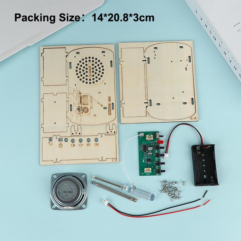Kit Radio FM Kayu DIY Vintage  - Diy Electronics Projects For Kids ulasan dan harga