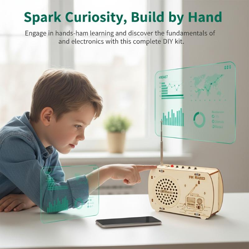Kit Radio FM Kayu DIY Vintage  - Diy Electronics Projects For Kids ulasan dan harga