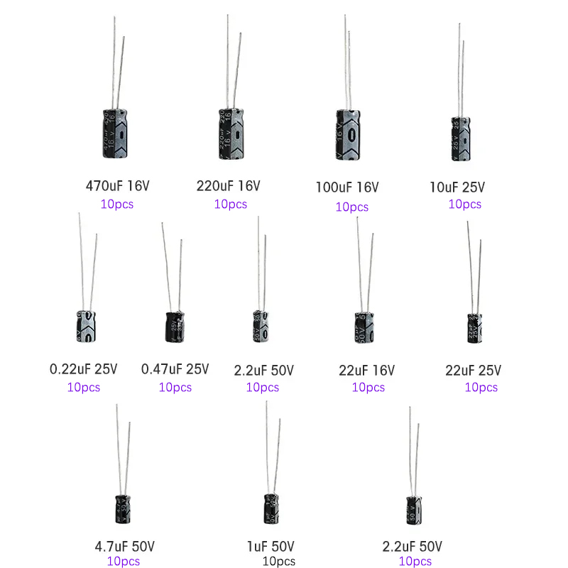 120 buah 12 jenis kapasitor el - Capacitor Kit Assortment ulasan dan harga