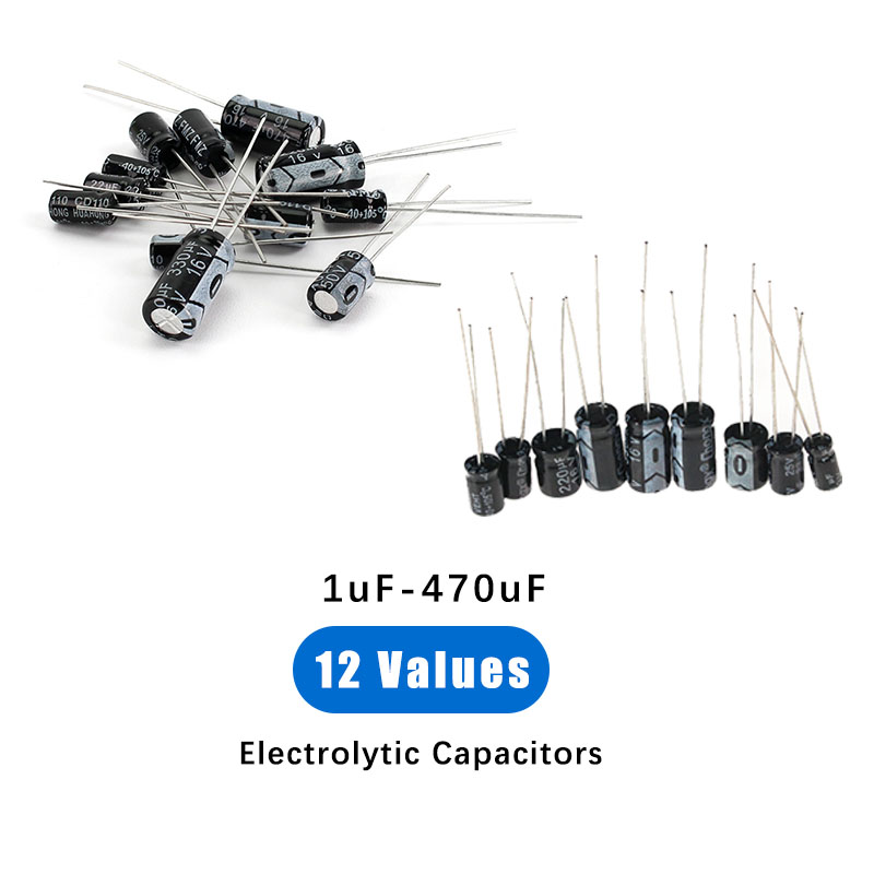 120 buah 12 jenis kapasitor el - Capacitor Kit Assortment ulasan dan harga