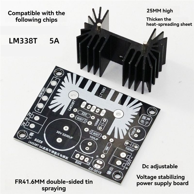 LM338 5A Output Adjustable Lin - Diy Electronics Filament ulasan dan harga
