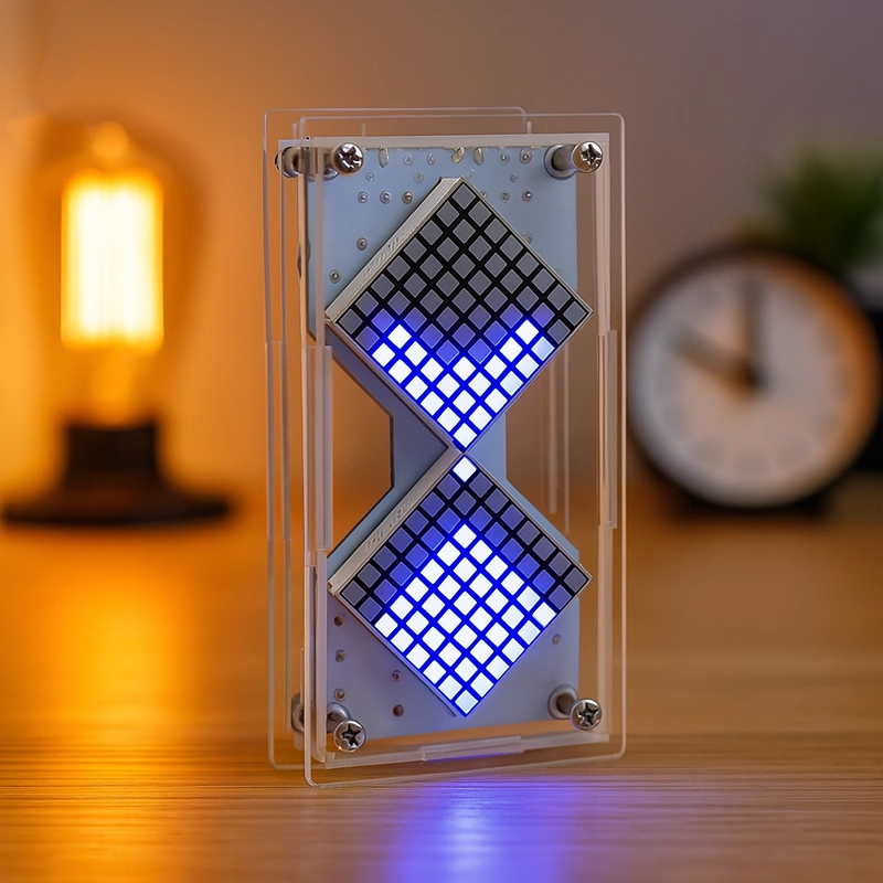 Jam Pasir LED Matrix Cyberpunk - Diy Electronics Hobby ulasan dan harga