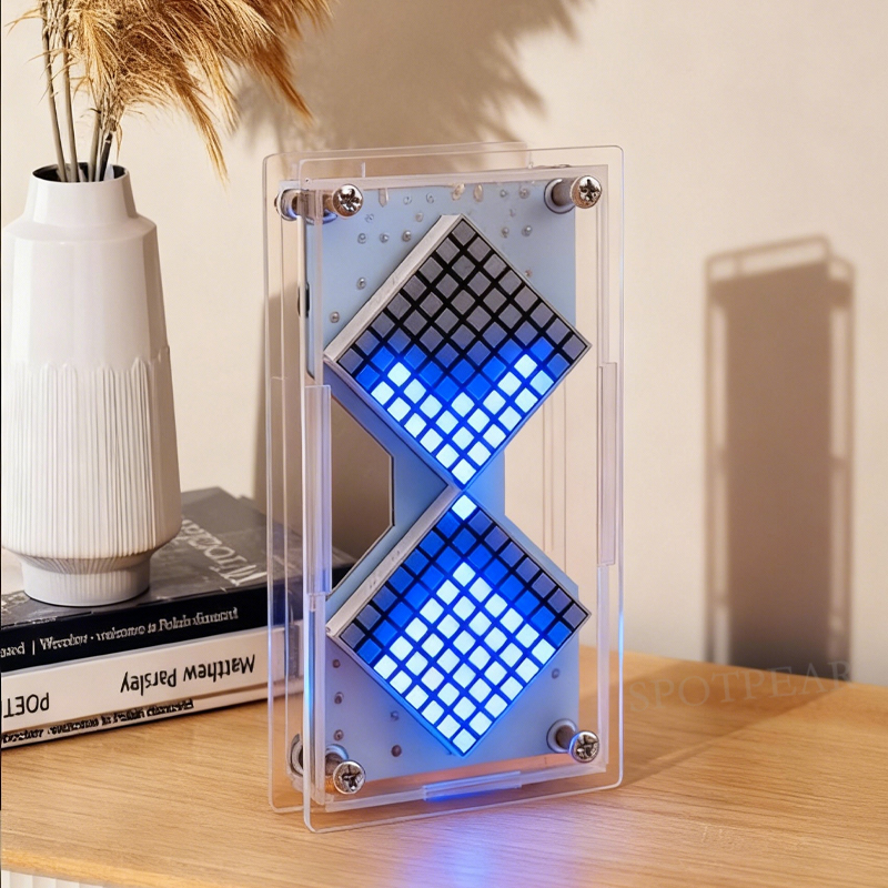 Jam Pasir LED Matrix Cyberpunk - Diy Electronics Hobby ulasan dan harga