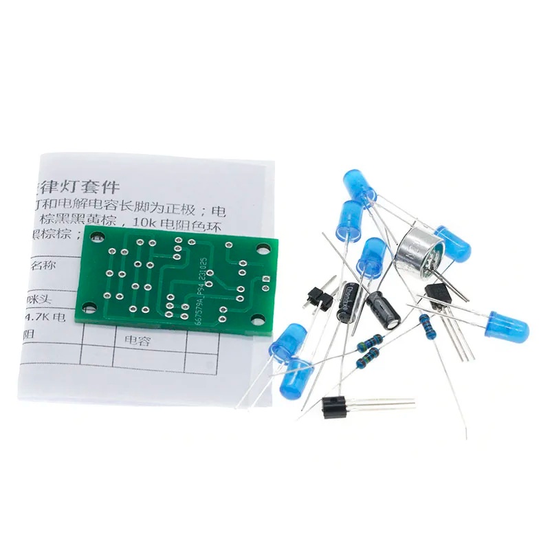 Kit Lampu Melodi Kontrol Suara - Diy Electronics Kits ulasan dan harga