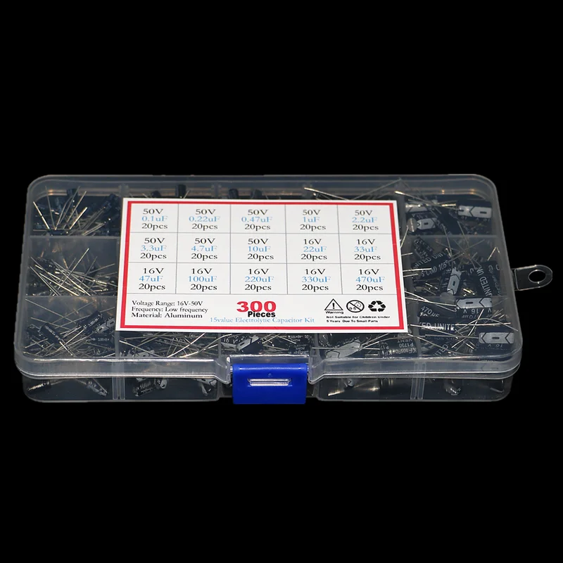300 buah 15 jenis 16V 50V 0.1u - Capacitor Kit Assortment ulasan dan harga