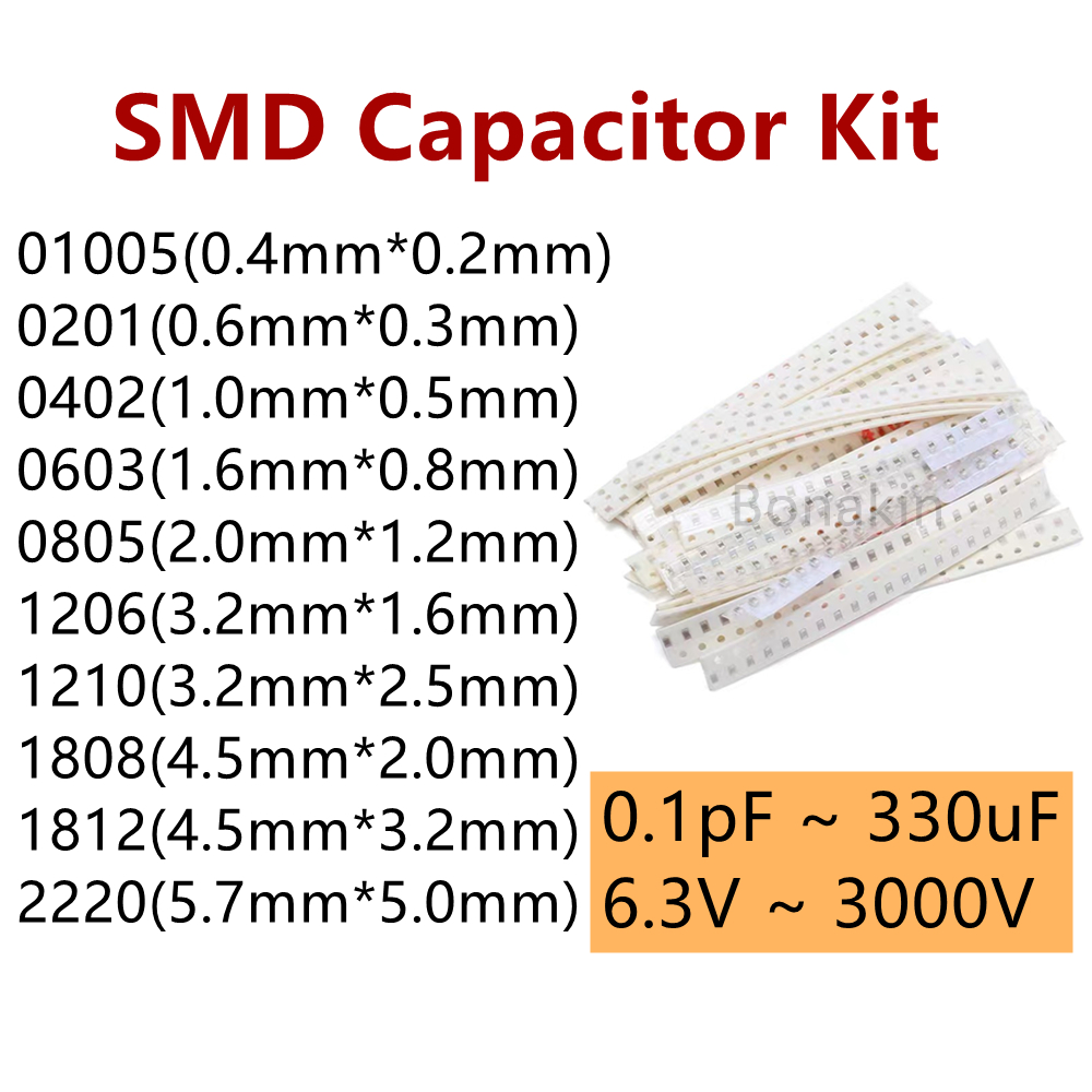 01005 0201 0402 0603 0805 1206 - Capacitor Kit Assortment ulasan dan harga