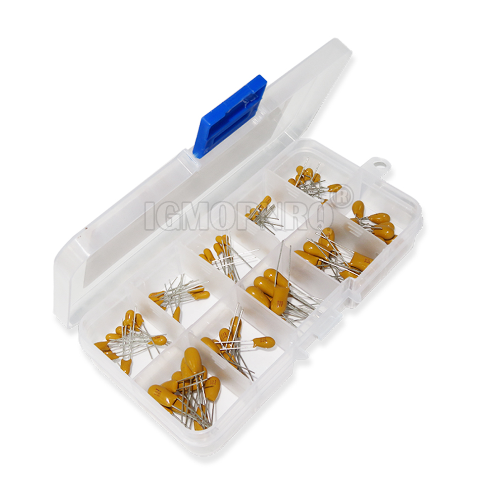100PCS 10Value*10Pcs 16V Tanta - Capacitor Kit Assortment ulasan dan harga
