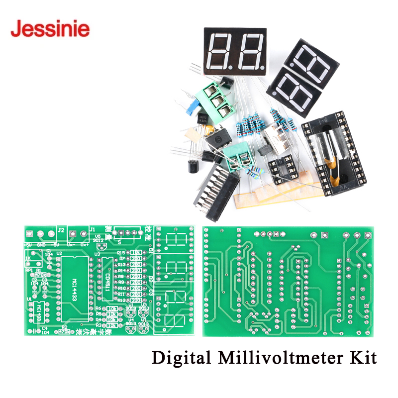 Kit DIY Meteran Milivolt Digit - Diy Analog Electronics ulasan dan harga