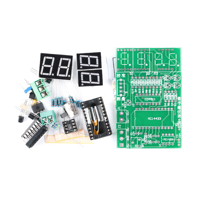 Kit DIY Meteran Milivolt Digit - Diy Analog Electronics ulasan dan harga