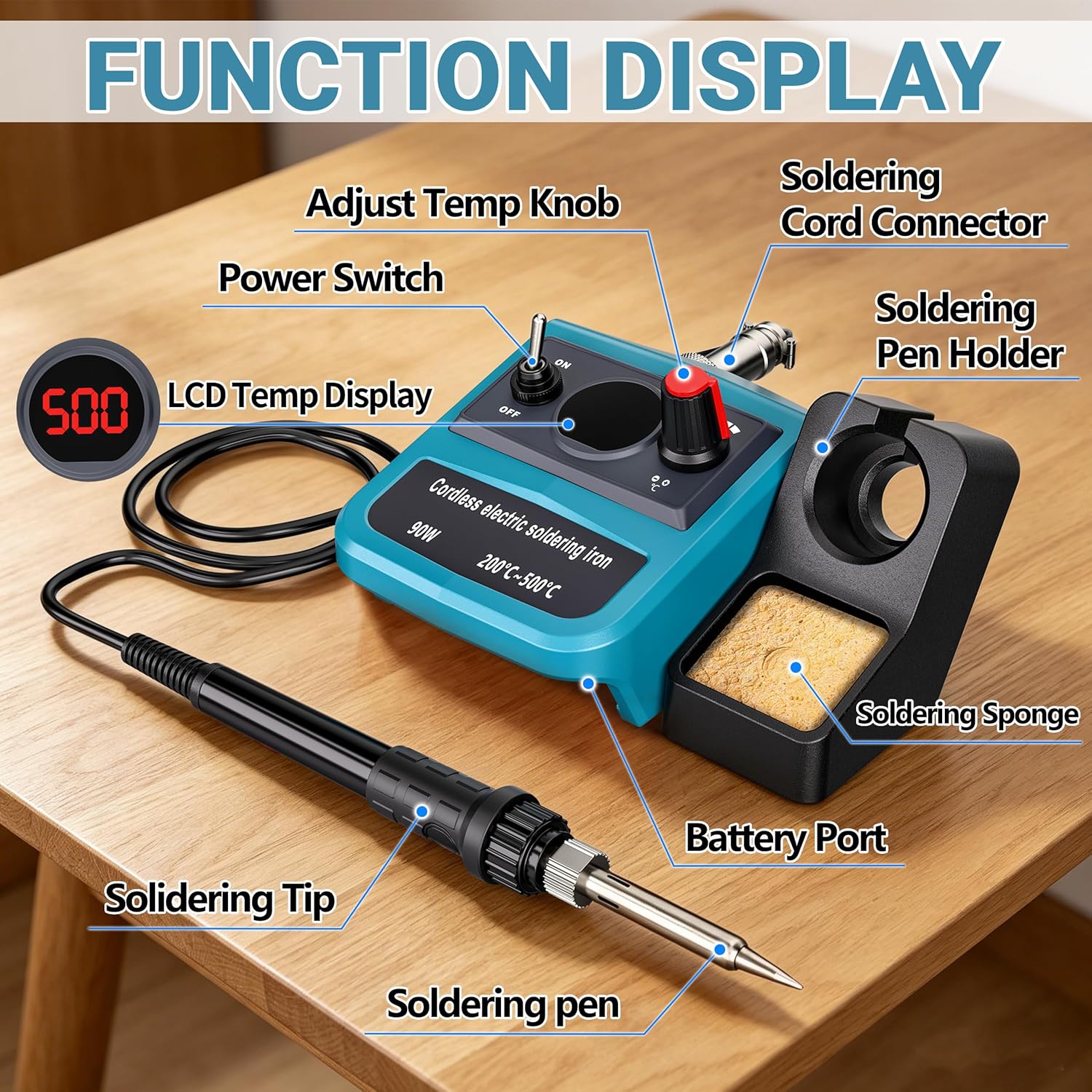 Kit Besi Solder Digital LED 90 - Diy Electronics Hobby ulasan dan harga