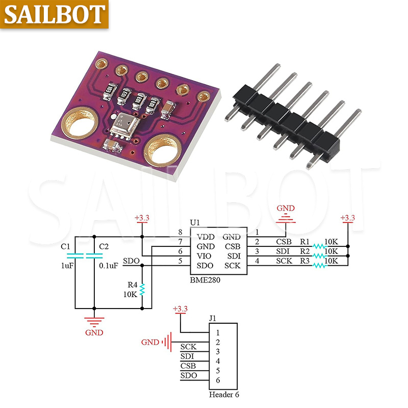 BME280 5V 3.3V Sensor Digital  - Bme280 Humidity Sensor ulasan dan harga