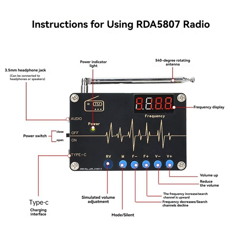 A73E-RDA5807M Kit DIY Radio FM - Diy Electronics Youtube ulasan dan harga