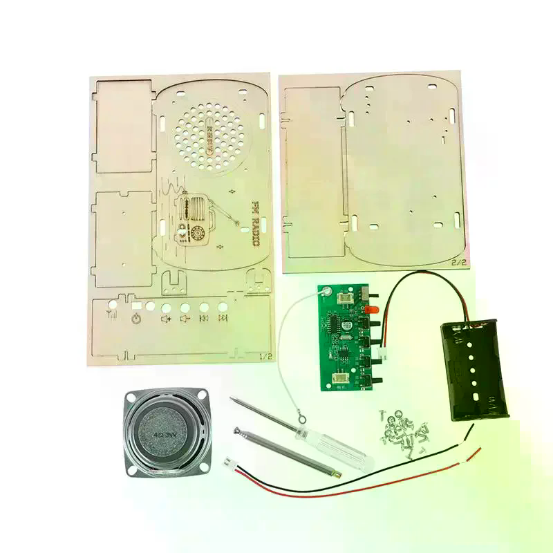 /Cna/DIY Kit Radio FM Kayu Vin - Diy Electronics Projects For Kids ulasan dan harga