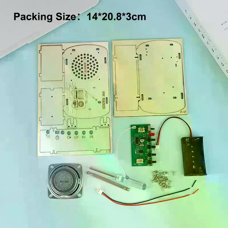 /Cna/DIY Kit Radio FM Kayu Vin - Diy Electronics Projects For Kids ulasan dan harga